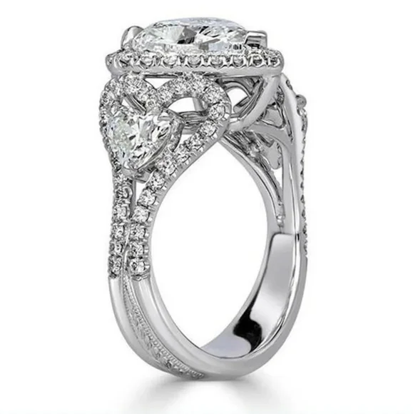 HEART HALO BLING RING - Picture 3 of 7
